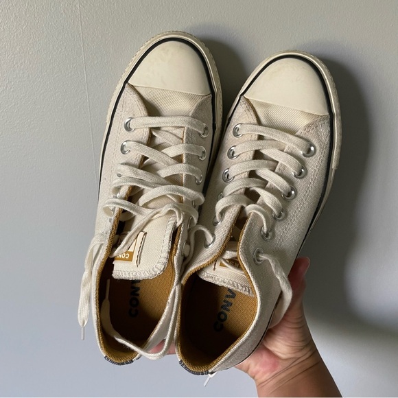 Converse Chuck Taylor All Star Lift Platform Low "Denim-Egret' Size Women's 6 - Picture 6 of 9